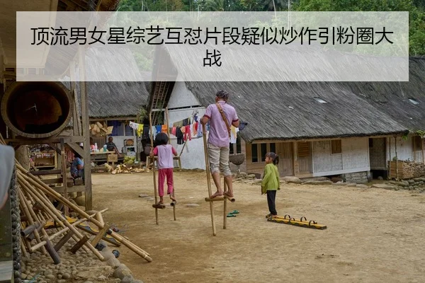 顶流男女星综艺互怼片段疑似炒作引粉圈大战